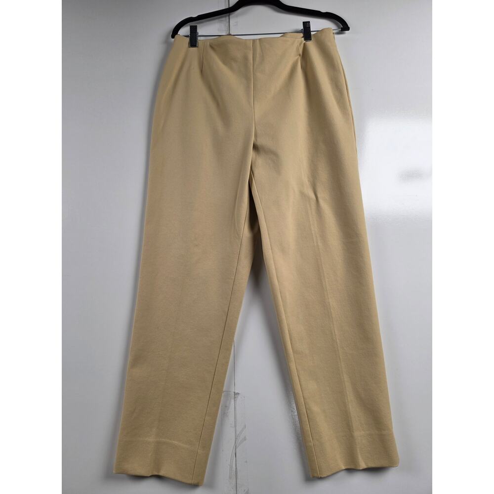 Lafayette 148 Cropped Bleecker Pants Size 8 Beige Tan NWT $278 0091